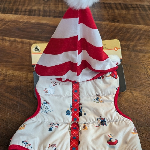 DisneyParks Disney Tails Christmas Mickey's Lodge Holiday Harness Large NWT - Picture 2 of 5